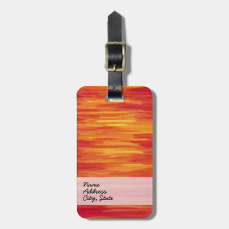 Abstrakt | Retro Orange 7 Bagagebricka
