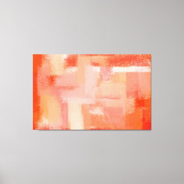 Abstrakt | Retro-Orange Canvastryck (Framsida)