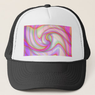 abstrakt retro pastellnr. 2 skapade vid Tutti Truckerkeps
