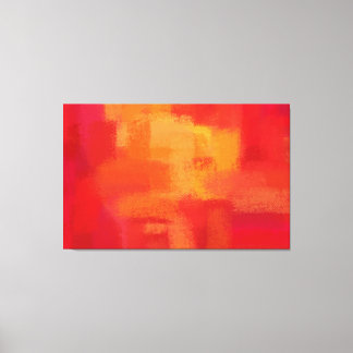 Abstrakt | Retro Red och Gult Canvastryck