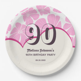 Abstrakt Retro Rosa Chamomile Flower Birthday