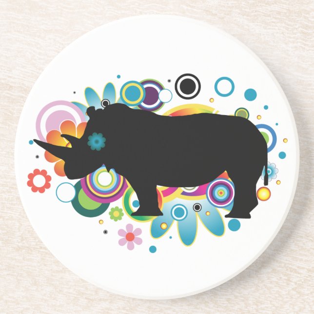 Abstrakt Rhino Underlägg (Framsidan)