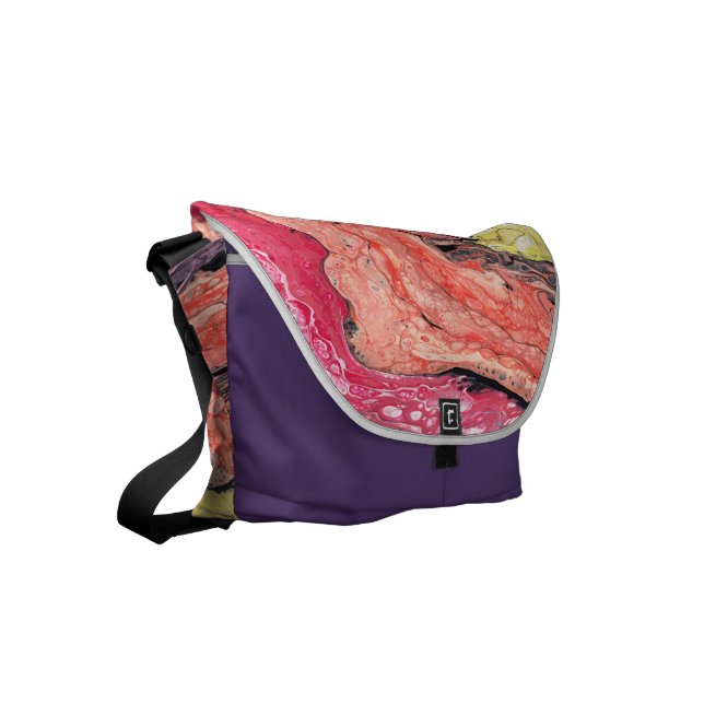 Abstrakt Rickshawmessenger bag "för regnbåge" Kurir Väska (Vänstra Framsidan)