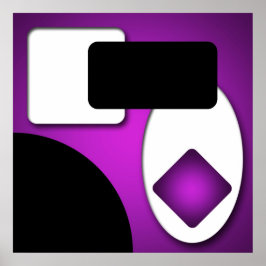 Abstrakt Rik Modern Lila former AP0006 Poster