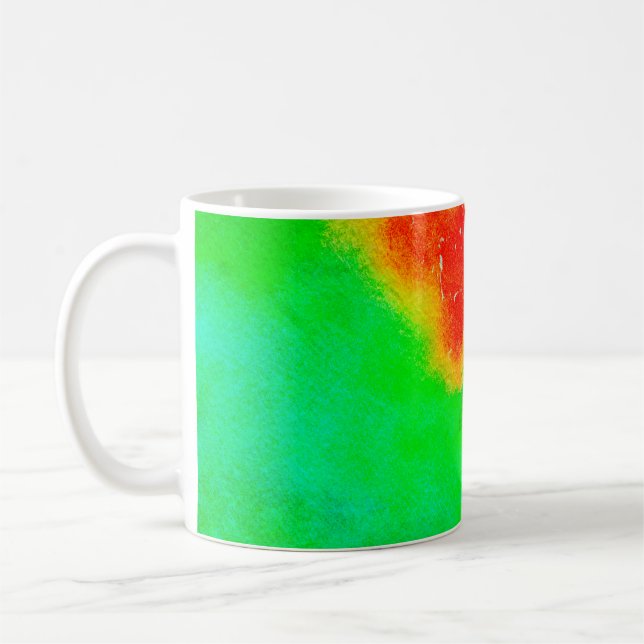 Abstrakt rik struktur teckning. Kreativ Kaffemugg (Vänster)