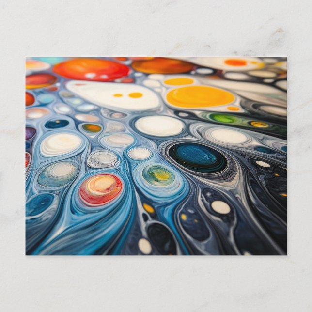Abstrakt Ripples Vykort (Framsida)