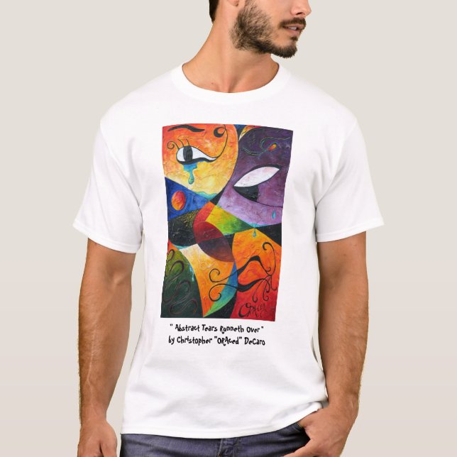 Abstrakt river Runneth över vid Christopher - ORA… Tee (Framsida)