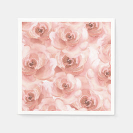  Abstrakt Ro Elegant Söt för vattenfärg Pappersservett