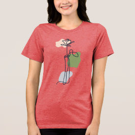 Abstrakt Ro Flower T Shirt
