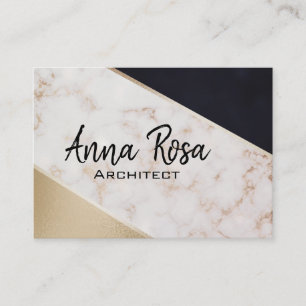 *~* Abstrakt Ro Gold Foil Geometric Färg Block Visitkort