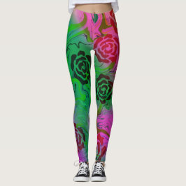 abstrakt ro leggings
