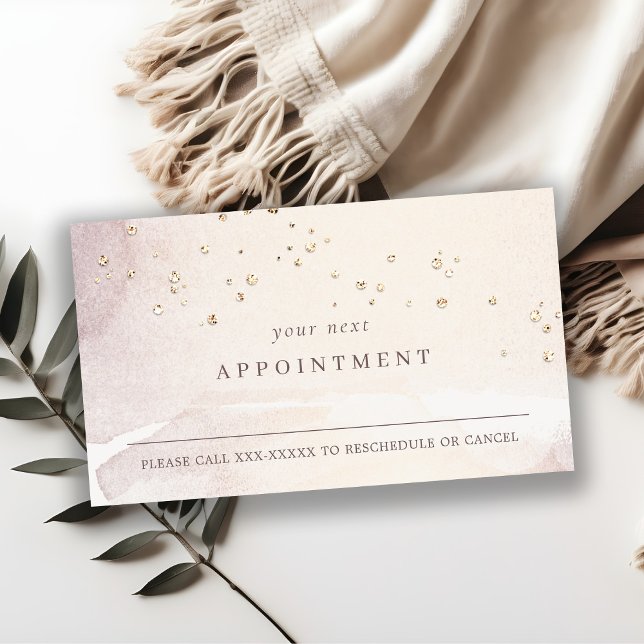 Abstrakt Ro Lila Watercolor Möte Visitkort (Skapare uppladdad)