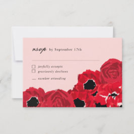 Abstrakt Ro och Poppies som samordnar liten OSA Anteckningskort