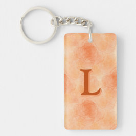 Abstrakt Ro (Orange), akrylnyckelkedja