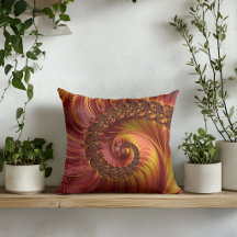 Abstrakt röd eldig spiral fraktal