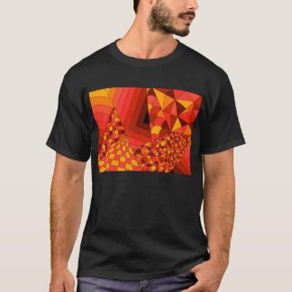 Abstrakt röd manar för design 1 grundläggande t-shirt