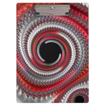 Abstrakt Röd Svart Gradient Spiral Fraktal