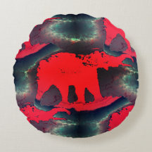 Abstrakt röd teckning med mycket kraftig reprodukt