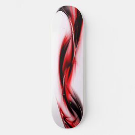 Abstrakt röd virvel mini skateboard bräda 18,5 cm