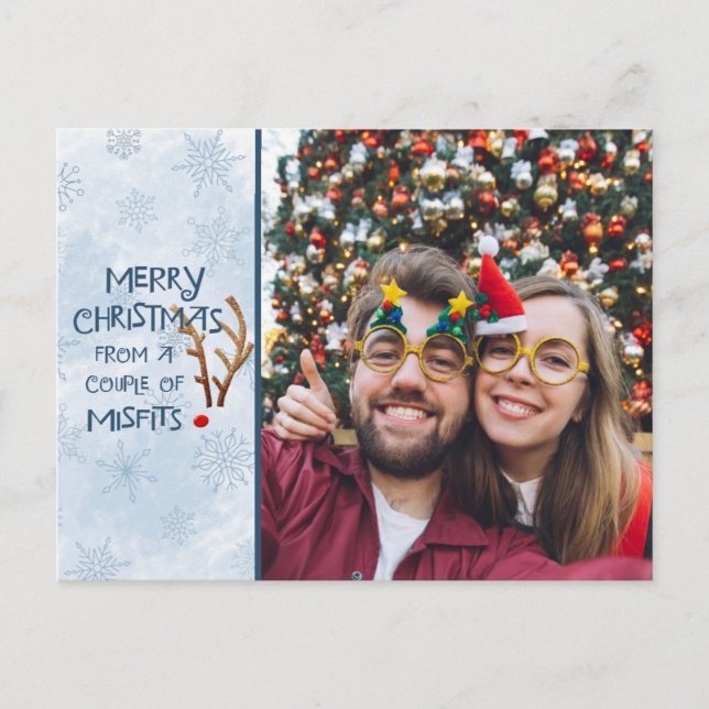 Abstrakt Röda renar, från missöden Helg Vykort (Framsida)