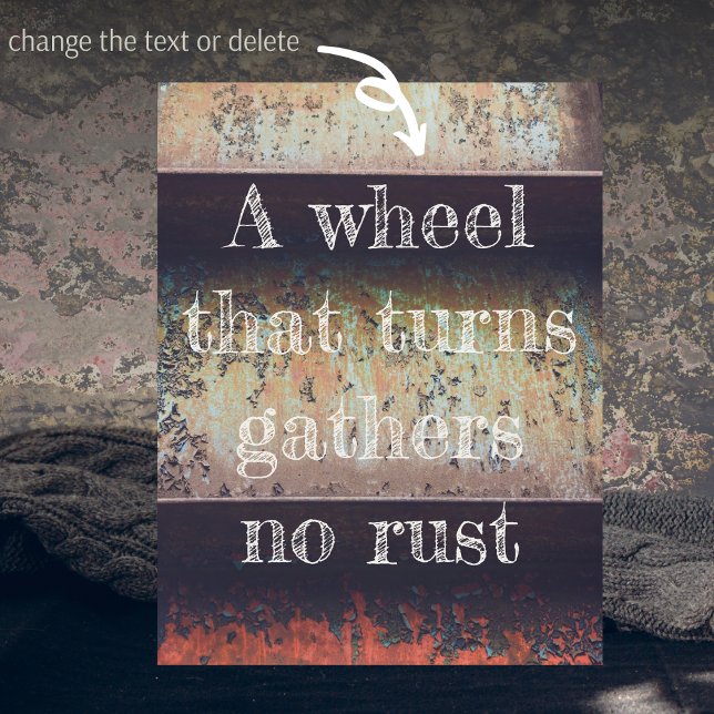 Abstrakt rödbrun rostbildning vykort (Skapare uppladdad)