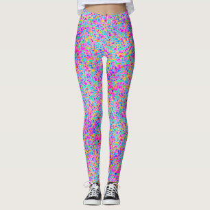 Abstrakt rolig färg prickar Vattenfärg mönster Leggings