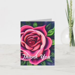 Abstrakt Romantic Rosa ros Bloom Tack Kort