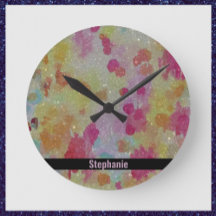 Abstrakt Rosa Black and Gult