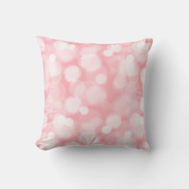 Abstrakt Rosa Bokeh Fairy Ljus Dekorativ kudde