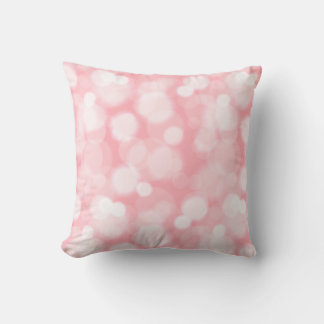 Abstrakt Rosa Bokeh Fairy Ljus Dekorativ kudde