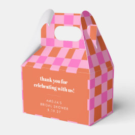 Abstrakt Rosa Bröllosdusch Tack Anpassad Presentaskar