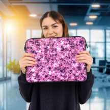 Abstrakt Rosa Crystal Laptop sleeve
