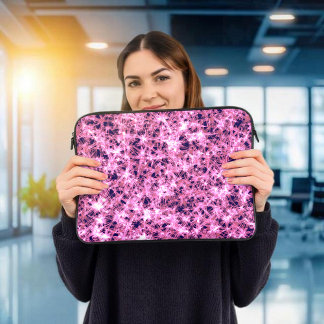 Abstrakt Rosa Crystal Laptop sleeve
