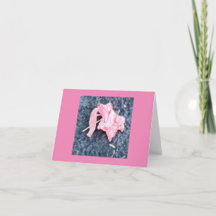 Abstrakt Rosa Elephant 🐘 Tack Kort