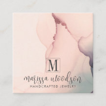 Abstrakt Rosa Jewelry Designer Visning Card