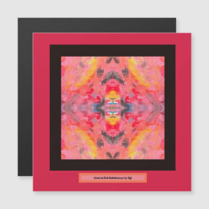 Abstrakt Rosa Kaleidoscope magnet