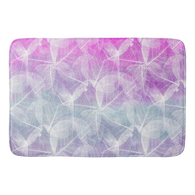 Abstrakt rosa lila Design 45 Badrumsmatta (Framsidan)