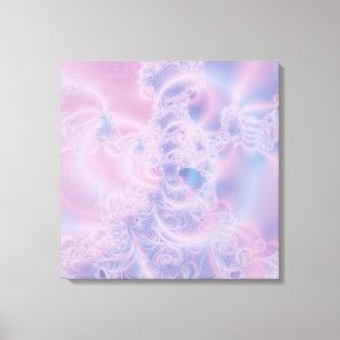Abstrakt Rosa Lysande Konst Canvastryck