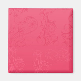 Abstrakt Rosa Magnet
