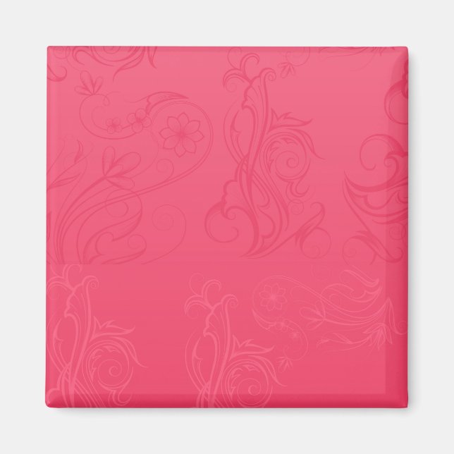 Abstrakt Rosa Magnet (Framsidan)