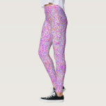 Abstrakt Rosa Mönster färgpunktsintervall Leggings<br><div class="desc">Trendigets rosa av färgspridare och geometriska former.</div>