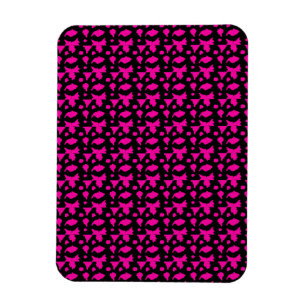 Abstrakt Rosa Mönster Magnet