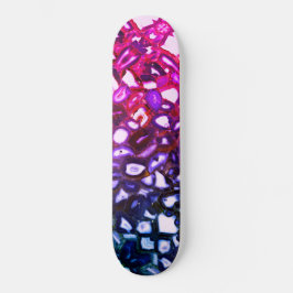 Abstrakt rosa mönster mini skateboard bräda 18,5 cm