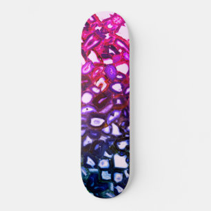 Abstrakt rosa mönster mini skateboard bräda 18,5 cm