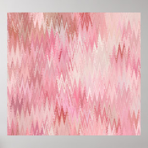 Abstrakt Rosa Mosaic Background Illustration Poster