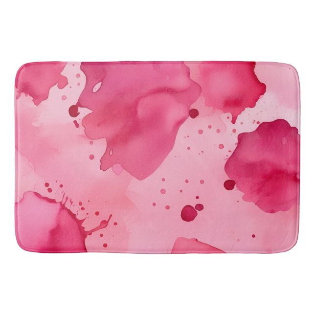 Abstrakt Rosa på Rosa Badrumsmatta (Framsidan)