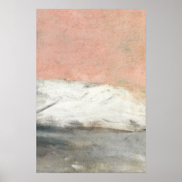 Abstrakt Rosa Pastellteckning Poster