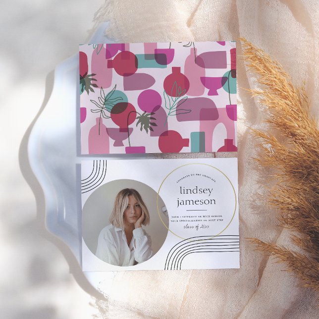 Abstrakt | Rosa Photo Studenten annons Inbjudningar (Skapare uppladdad)