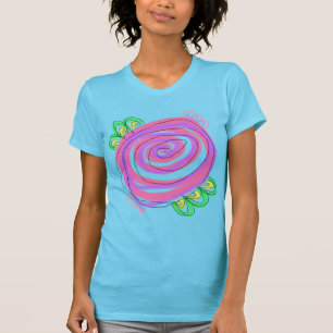 Abstrakt Rosa ros Art till Bära T Shirt