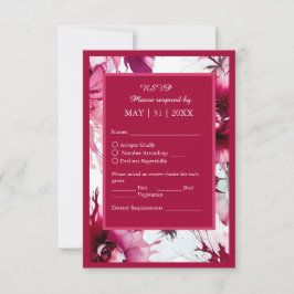 abstrakt rosa ros petal bröllop OSA kort